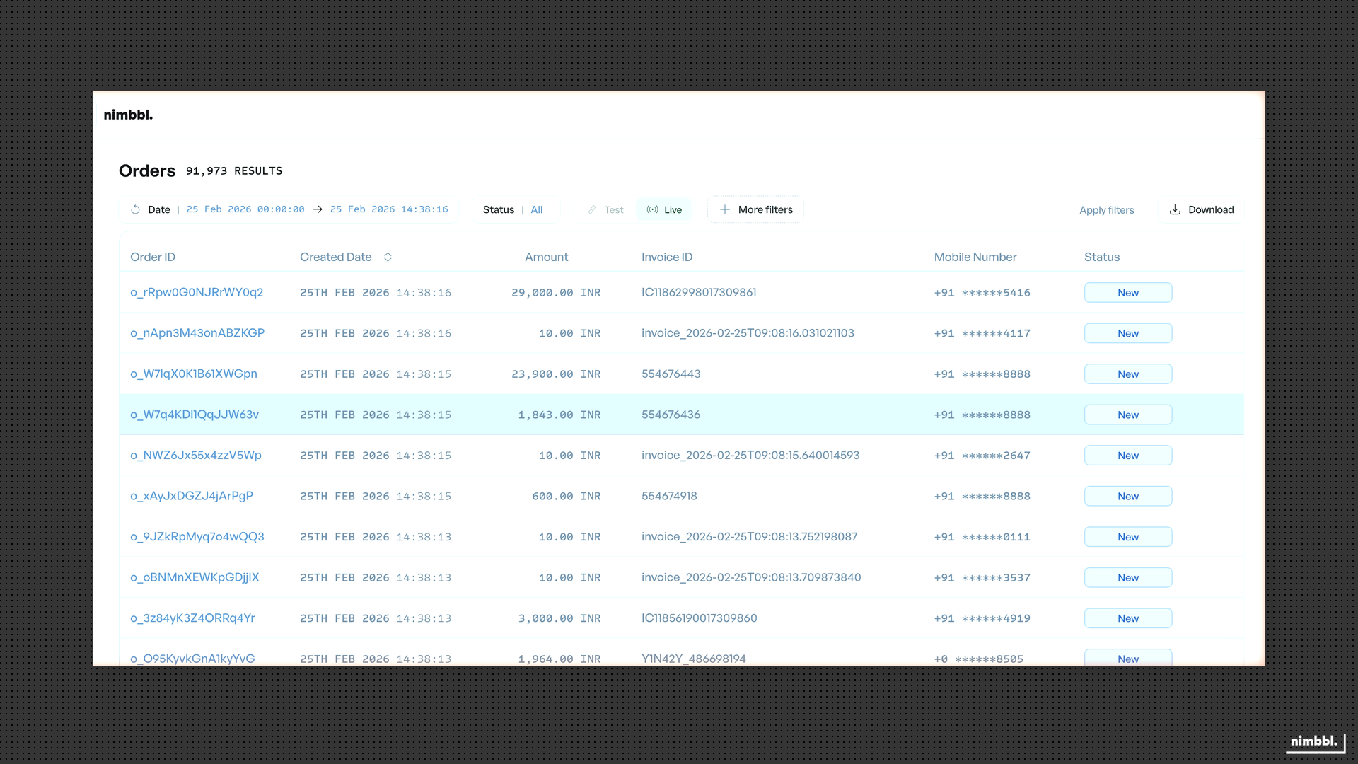 Command Center overview showing the main navigation and content area
