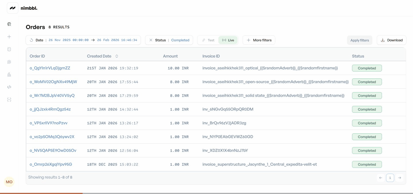 Date filter refresh workflow showing refresh icon updating the end date