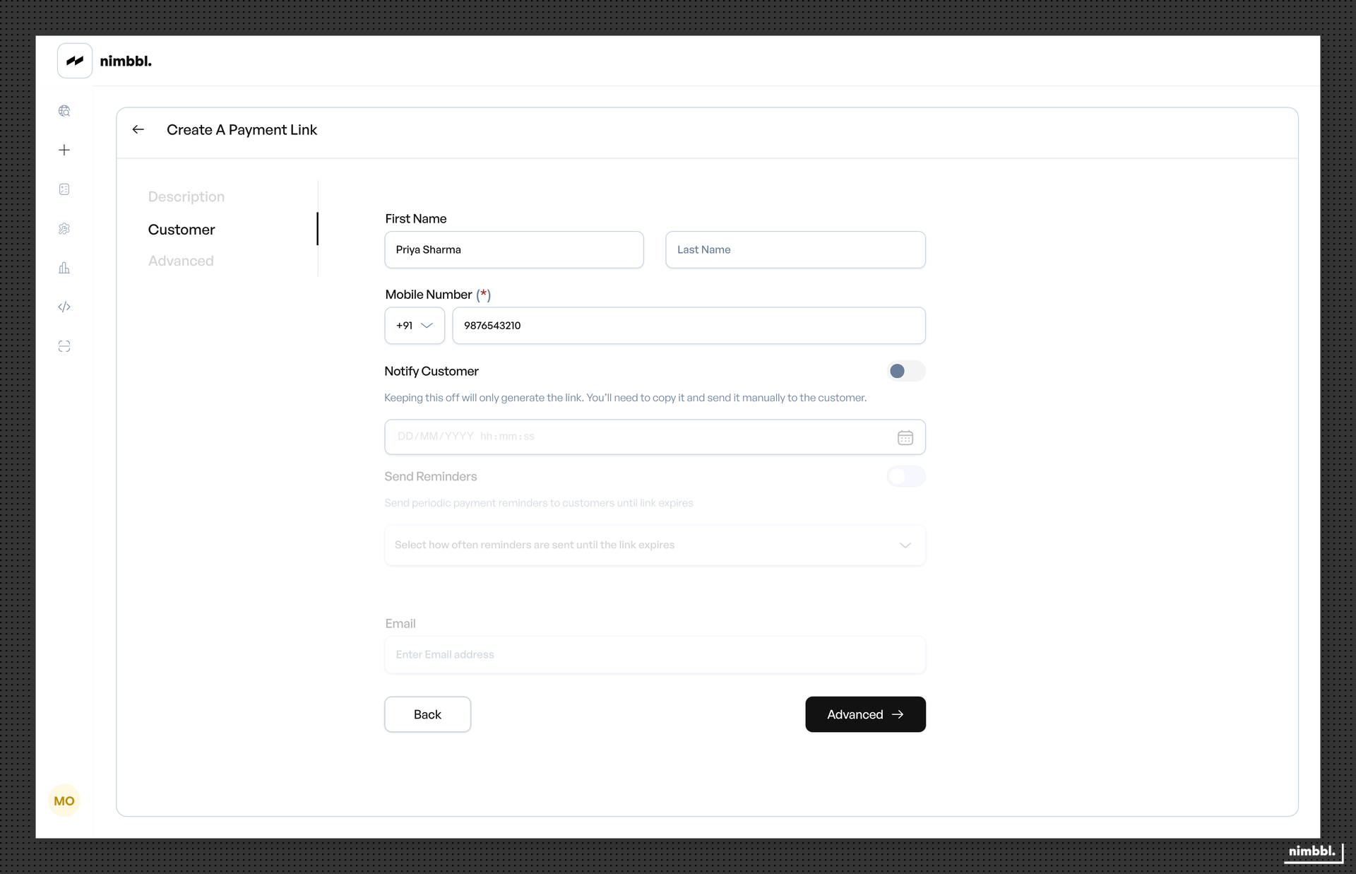 Notification configuration with channel and schedule options